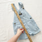 OshKosh Baby Blue Hickory Stripe Shortalls - Yellow Clover Vintage Kids Clothes