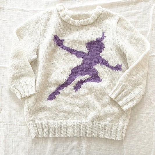 Vintage Handknit Peter Pan Kids Sweater