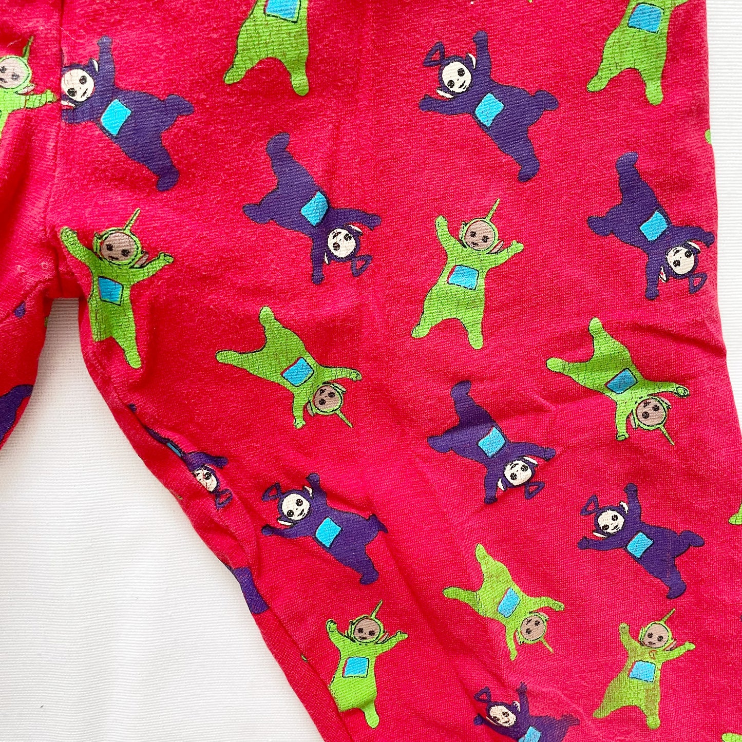 Teletubbies Print Leggings - Yellow Clover Vintage Kids Clothes