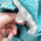 OshKosh Teal Textured Skirtall - Yellow Clover Vintage Kids Clothes