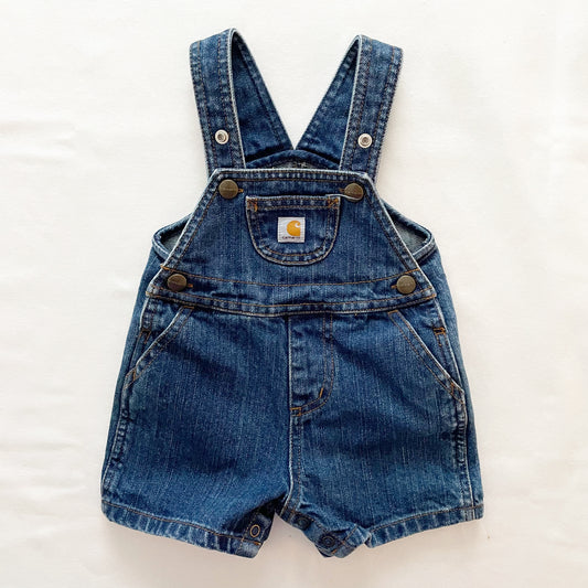Carhartt Denim Shortalls • 9m - Yellow Clover Vintage Kids Clothes