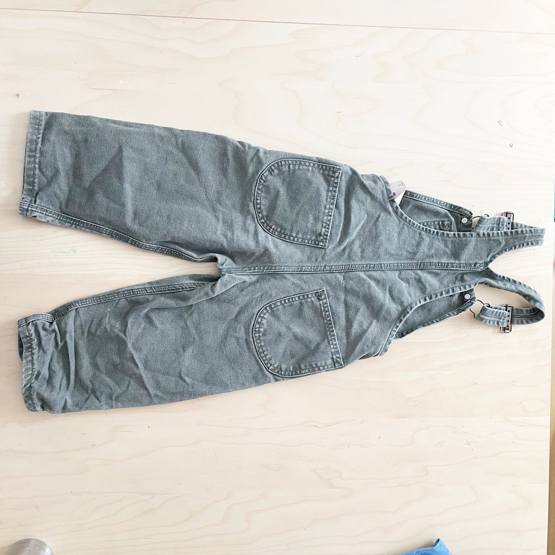 Carhartt Dusty Sage Workwear Overalls - Yellow Clover Vintage Kids Clothes