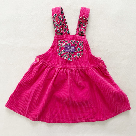 OshKosh Fuchsia Bow Back Skirtall - Yellow Clover Vintage Kids Clothes