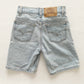 Levi’s Light Wash White Tab Shorts - Yellow Clover Vintage Kids Clothes