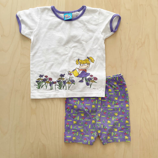 Rugrats Angelica and Tommy Garden Set - Yellow Clover Vintage Kids Clothes
