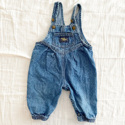 Baby B’gosh Denim Bubble Overalls - Yellow Clover Vintage Kids Clothes