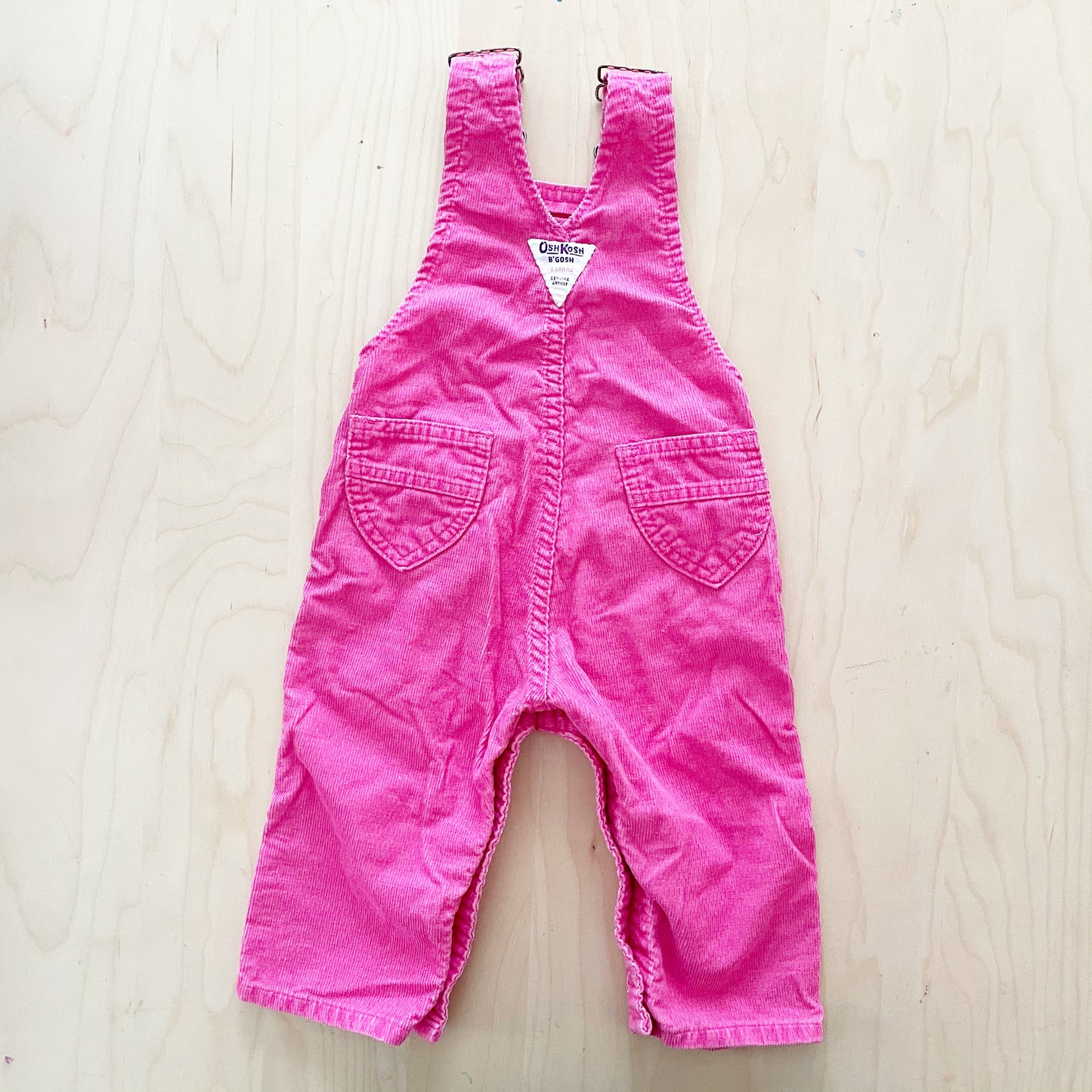 OshKosh Bright Pink Cord Overalls
