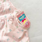OshKosh Floral Bow Back Shortalls - Yellow Clover Vintage Kids Clothes