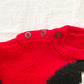 Handknit Red 101 Dalmatians Sweater - Yellow Clover Vintage Kids Clothes
