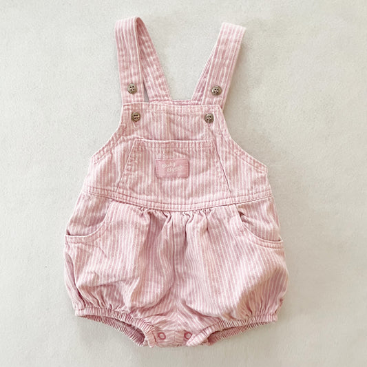 Baby B’gosh Pink Hickory Stripe Bubble - Yellow Clover Vintage Kids Clothes