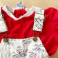 OshKosh Sailboat Print Shortalls Set - Yellow Clover Vintage Kids Clothes