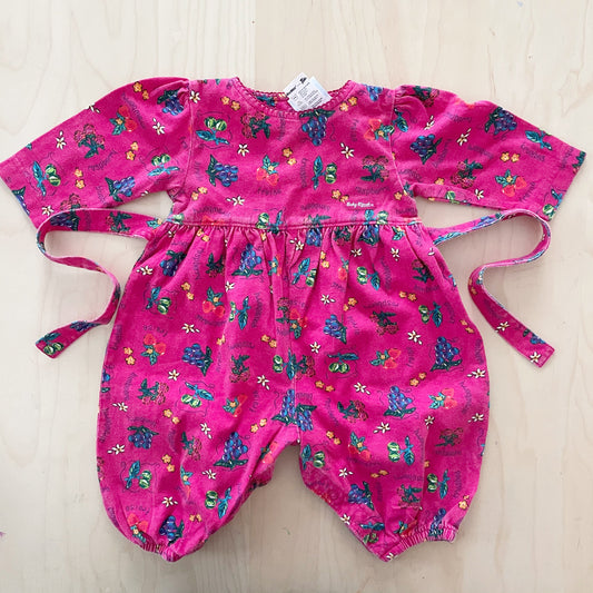 Baby B’gosh Fruit Print Jersey Romper - Yellow Clover Vintage Kids Clothes