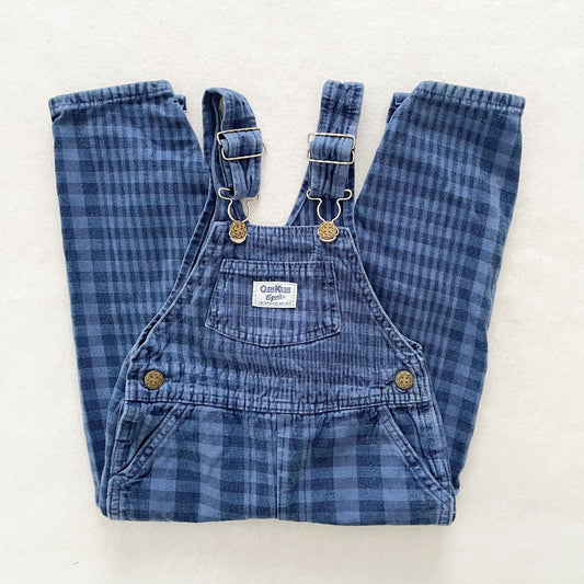 OshKosh Gingham Plaid Overalls - Yellow Clover Vintage Kids Clothes