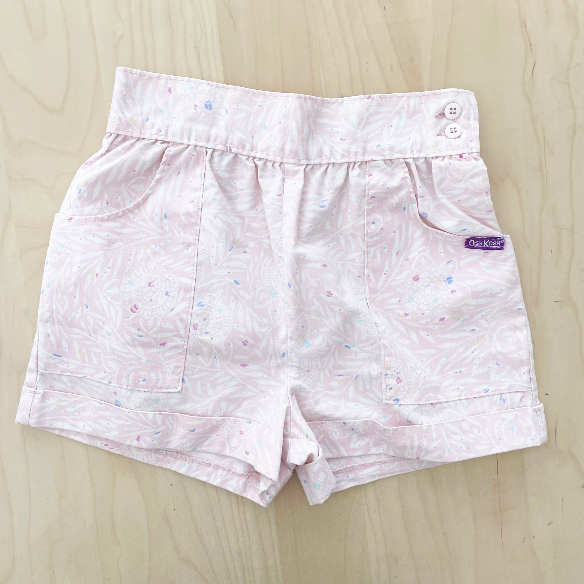 Vintage OshKosh Floral Medallion Print Shorts