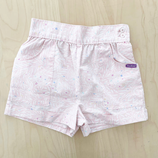 OshKosh Floral Medallion Print Shorts - Yellow Clover Vintage Kids Clothes