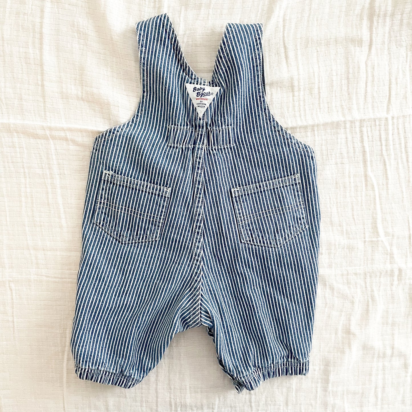 Baby B’gosh Hickory Stripe Bubble Overalls