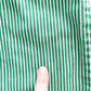 OshKosh Green Hickory Stripe Overalls - Yellow Clover Vintage Kids Clothes
