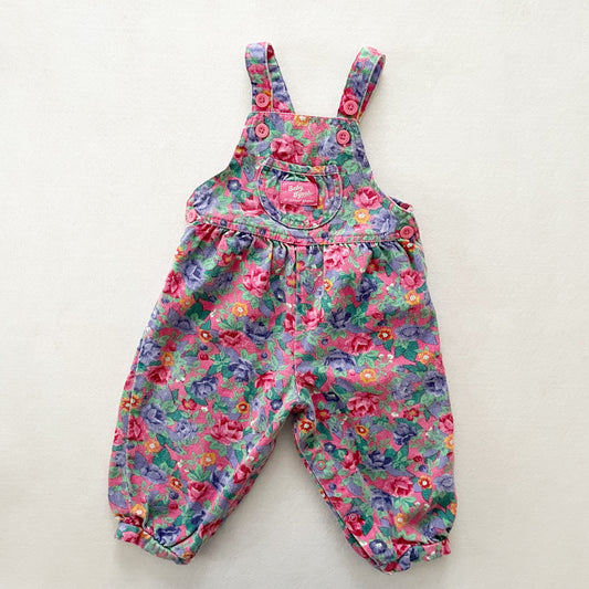 Baby B’gosh Floral Print Bubble Overalls