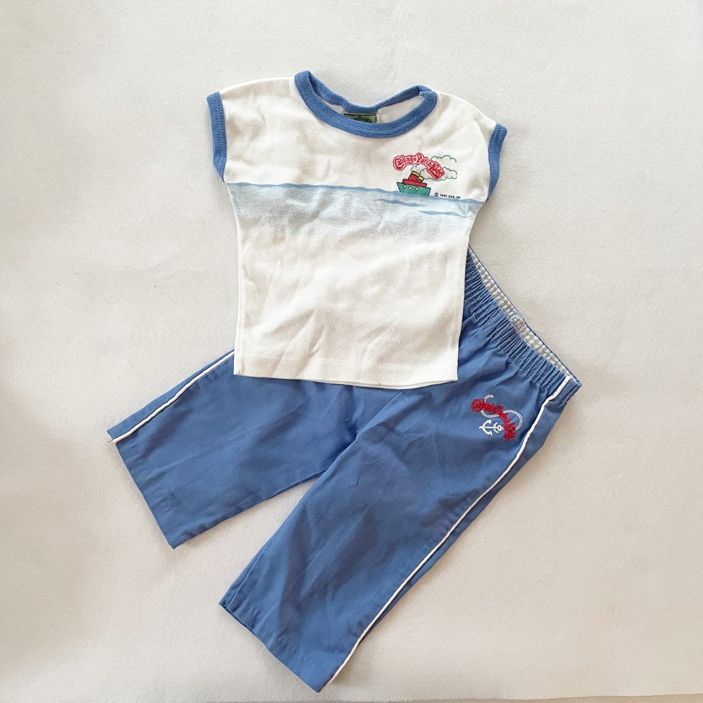 Vintage Cabbage Patch Kids Nautical Baby Outfit