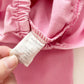 OshKosh Cross Front Bubble Gum Pink Overalls - Yellow Clover Vintage Kids Clothes
