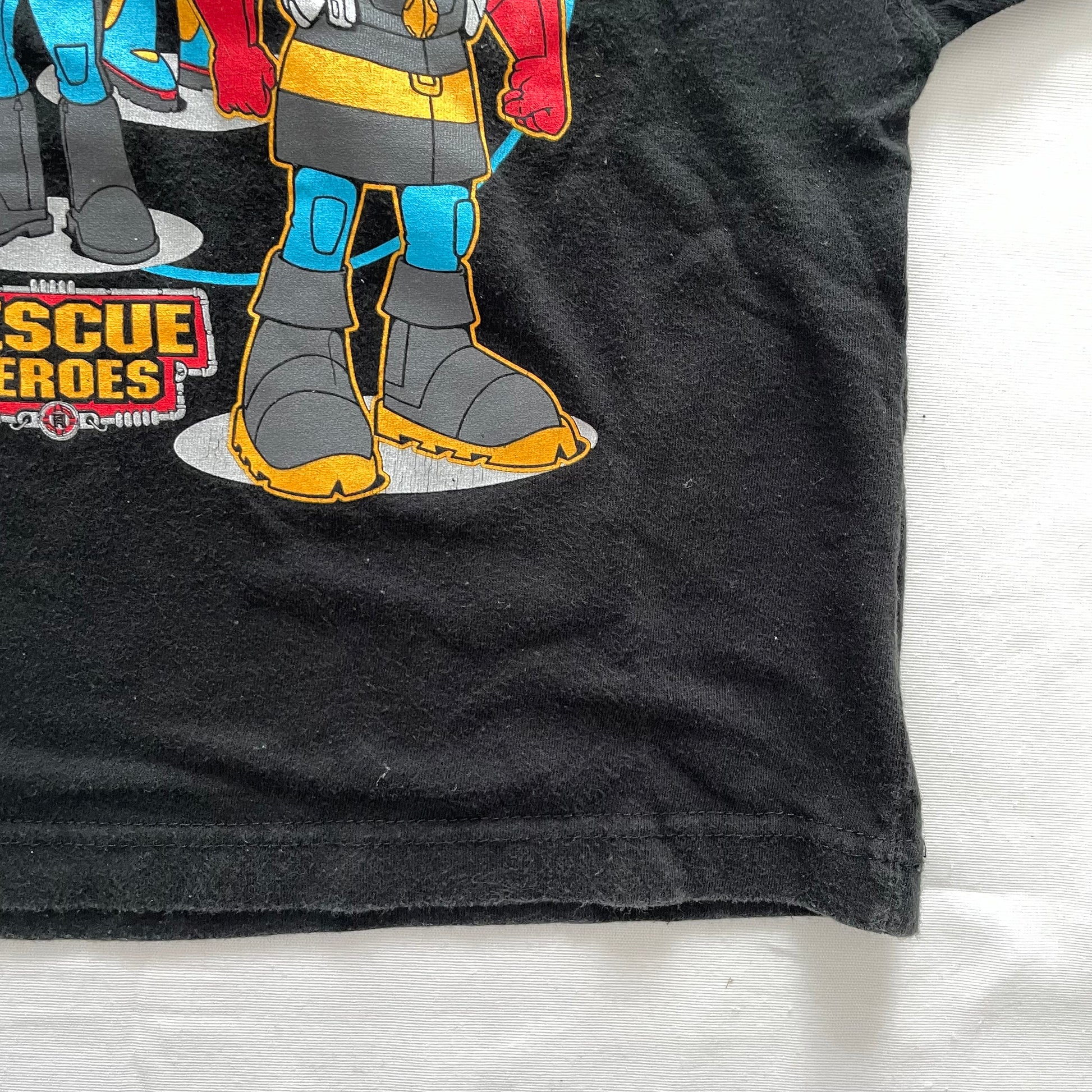 Rescue Heroes Graphic Tee • 6y - Yellow Clover Vintage Kids Clothes