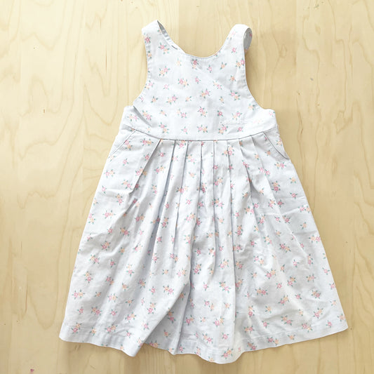 Vintage OshKosh Dainty Floral Dress - Yellow Clover Vintage Kids Clothes