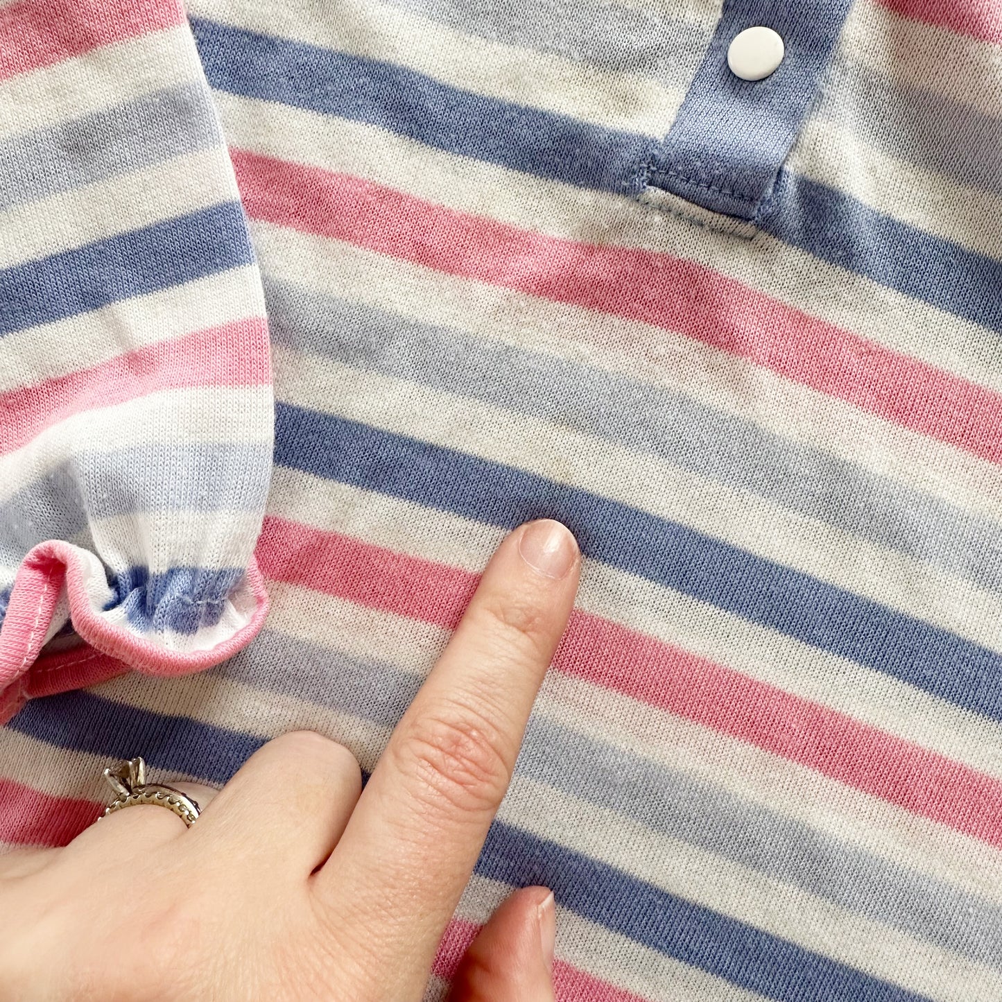 Garanimals Pastel Striped Polo - Yellow Clover Vintage Kids Clothes