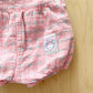 OshKosh Pink Woven Windmill Patch Bow Back Bubble