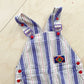 Gymboree Striped Reptile Patch Overalls - Yellow Clover Vintage Kids Clothes