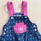 OshKosh Flower Woven Cuffed Overalls