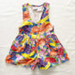 OshKosh Bright Fruit Print Romper - Yellow Clover Vintage Kids Clothes