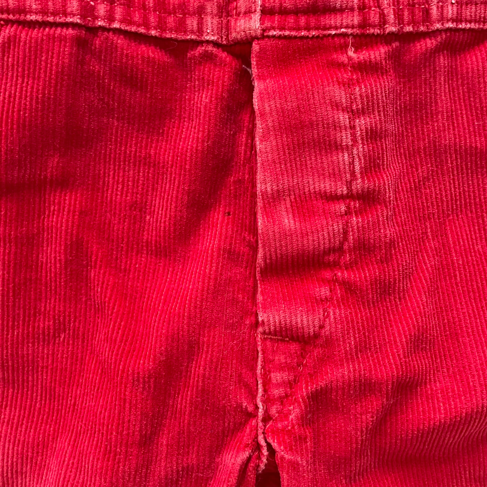 OshKosh Darker Red Cord Overalls - Yellow Clover Vintage Kids Clothes