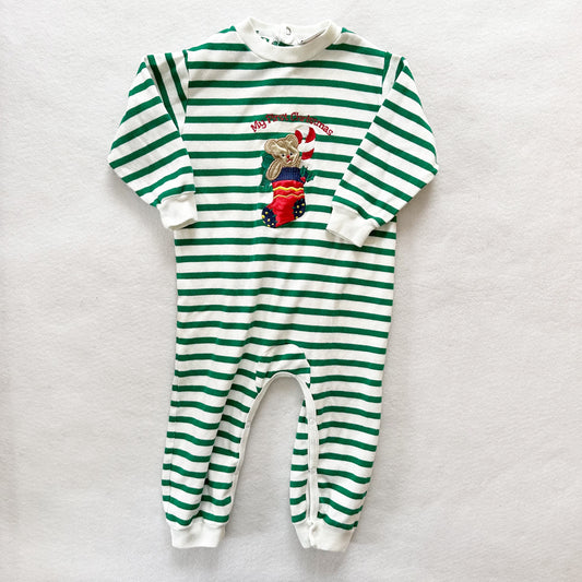 All Mine First Christmas Stocking Romper