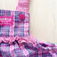 Vintage OshKosh Plaid Woven Bubble Romper