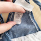 Vintage Chambray Floral Accent Overalls - Yellow Clover Vintage Kids Clothes