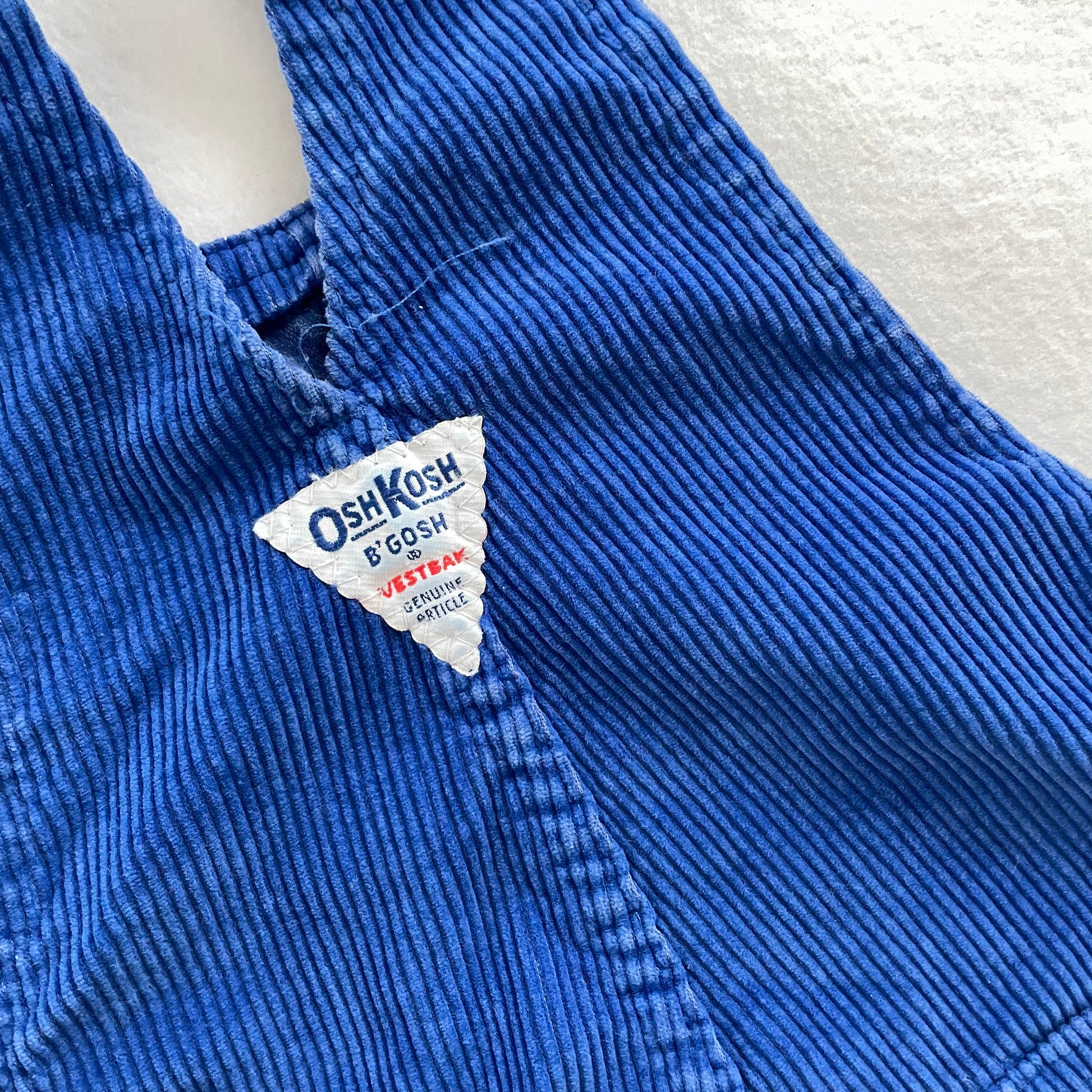OshKosh Chunky Cord Overalls - Yellow Clover Vintage Kids Clothes