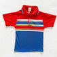 Vintage JC Penney Primary Striped Kids Polo