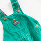 OshKosh Emerald Green Cord Overalls - Yellow Clover Vintage Kids Clothes
