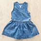 OshKosh Denim Button Front Dress - Yellow Clover Vintage Kids Clothes