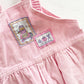 OshKosh Light Pink Cord Overalls - Yellow Clover Vintage Kids Clothes