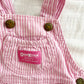 OshKosh Pink Hickory Bubble Overalls