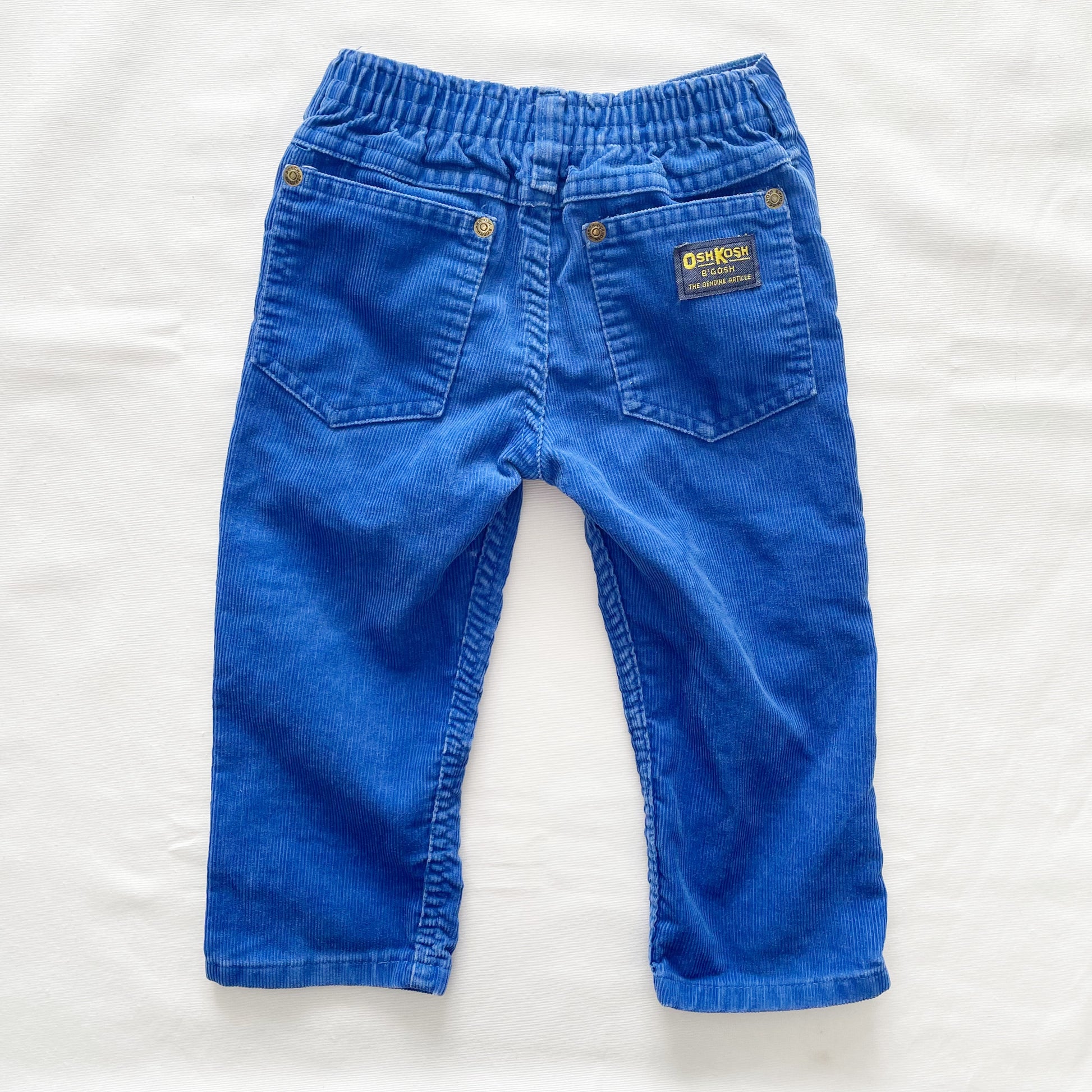 OshKosh Blue Cord Pants - Yellow Clover Vintage Kids Clothes