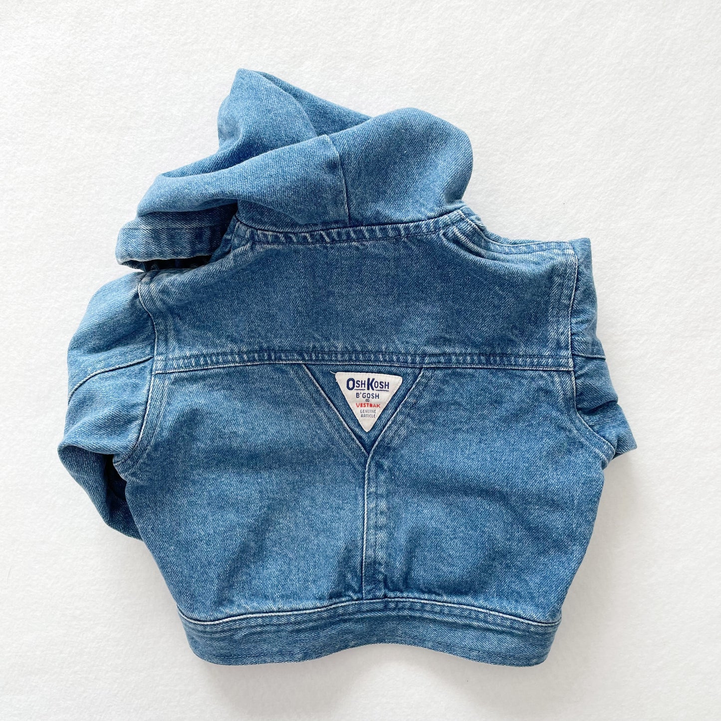 OshKosh Denim Hooded Jacket - Yellow Clover Vintage Kids Clothes