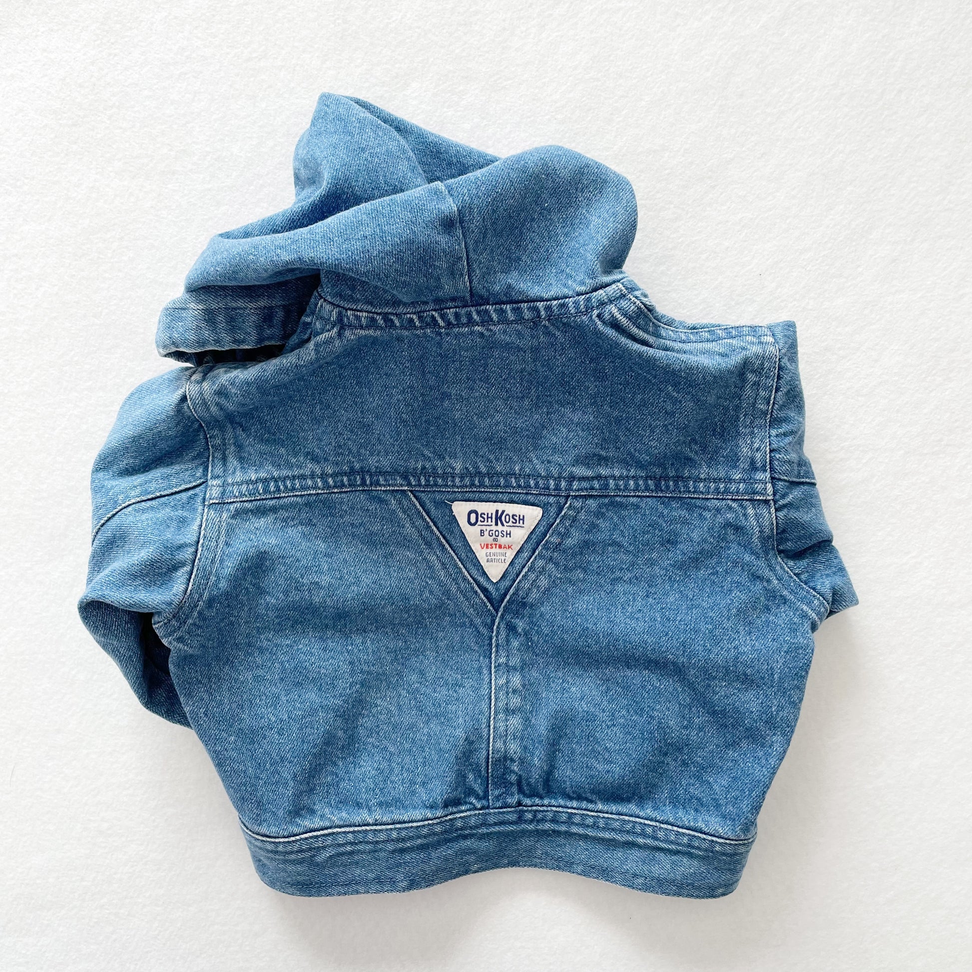 OshKosh Denim Hooded Jacket - Yellow Clover Vintage Kids Clothes