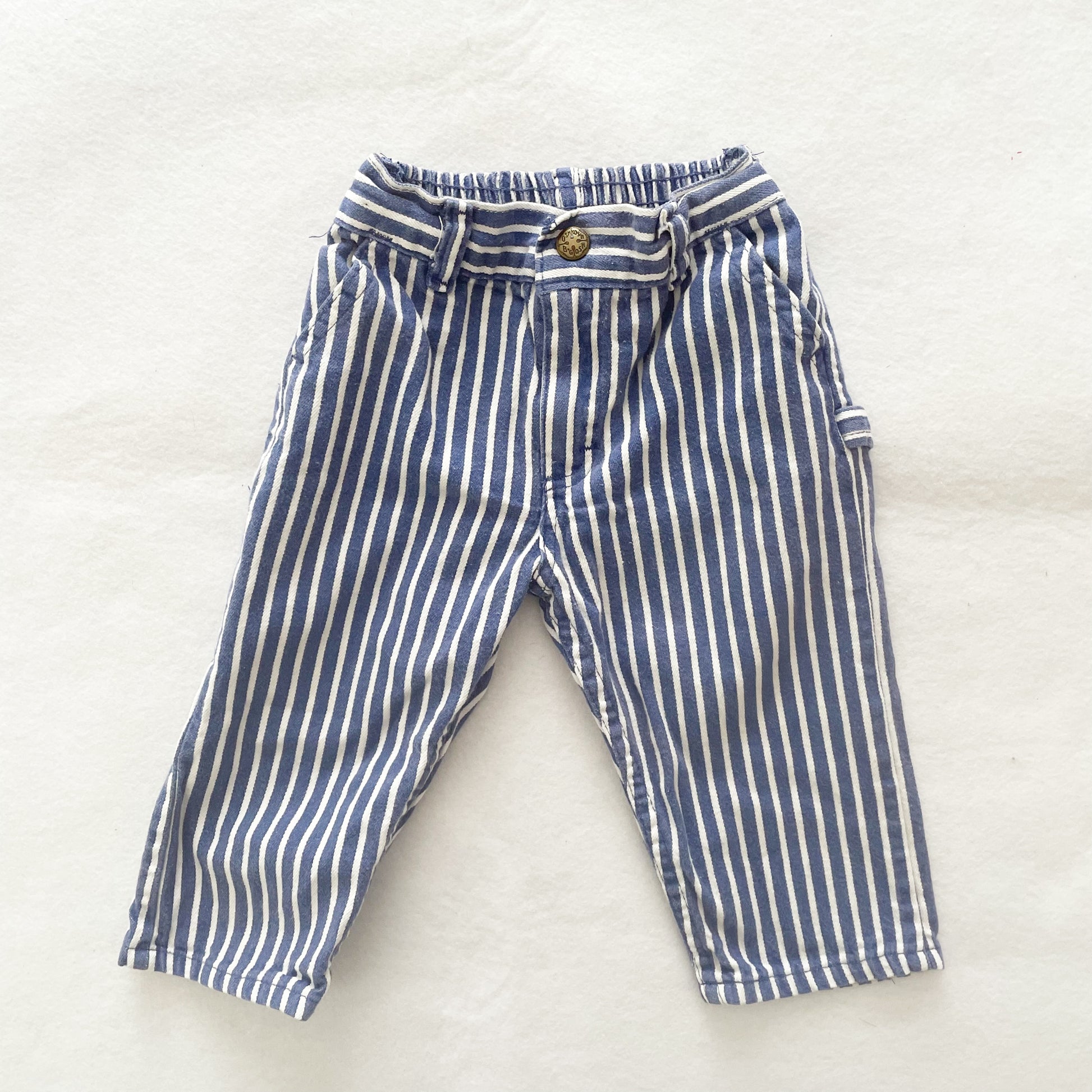 Vintage OshKosh Blue Thick Stripe Pants