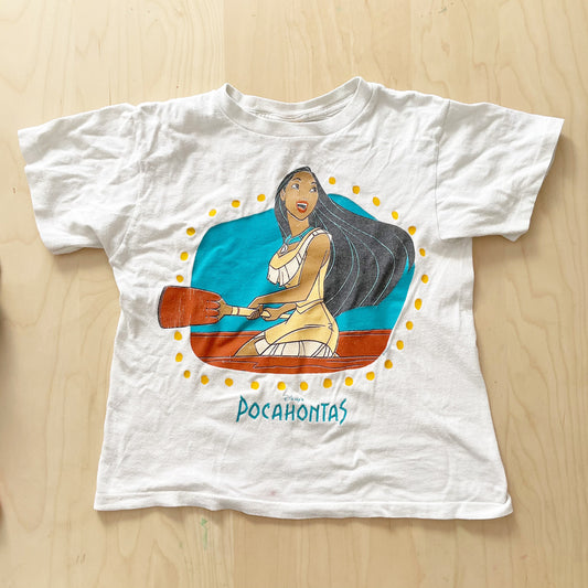 Vintage Pocahontas Double Sided Tee - Yellow Clover Vintage Kids Clothes