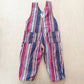OshKosh Striped Lined Overalls - Yellow Clover Vintage Kids Clothes