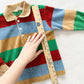 Healthtex Striped Velour Polo Top - Yellow Clover Vintage Kids Clothes