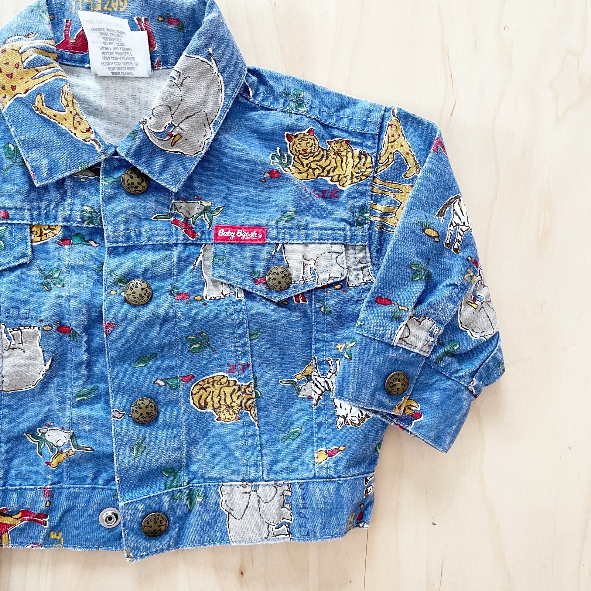 Vintage Baby B’gosh Safari Animal Jacket - Yellow Clover Vintage Kids Clothes