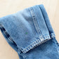OshKosh Medium Wash Denim Overalls - Yellow Clover Vintage Kids Clothes